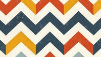 Retro zigzag pattern in navy blue, orange, and yellow with distressed texture creates dynamic geometric design. Seamless repeat for fabric and wallpaper applications.