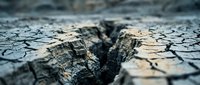 Cracked, parched earth with deep fissures shows severe drought conditions and environmental damage. Use for climate change, sustainability, and environmental crisis concepts.