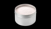 Open cosmetic jar with white powder isolated on transparent background, ready for beauty product design, packaging mockups, t-shirt graphics, sublimation, and print-on-demand applications.