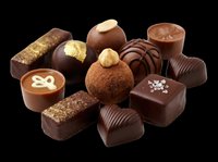 Assorted chocolate candies and truffles isolated on transparent background, ready for t-shirt designs, clipart, stickers, print-on-demand products, and sublimation projects.