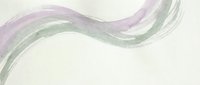 Soft watercolor waves in purple and green hues flowing across cream background creating elegant abstract art for modern interior design and branding projects.