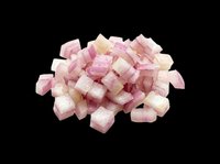 Pile of pink and white Turkish delight cubes isolated on transparent background, ready for food packaging, recipe blogs, confectionery designs, print-on-demand products and culinary graphics.
