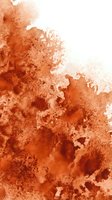 Abstract watercolor splash in warm orange and coral tones with organic flowing texture for creative design projects and artistic backgrounds.