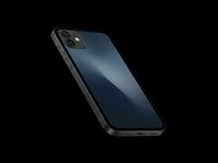 Black modern smartphone isolated on transparent background, ready for design use. Great for tech clipart, stickers, print on demand, sublimation, and t-shirt design.