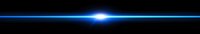 Bright glowing blue light streak on black background with lens flare effect creates dramatic horizontal line for space and technology designs.