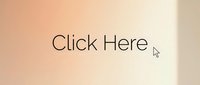 Minimalist click here button with cursor on soft peach gradient background, modern web UI design element for digital marketing and landing pages.