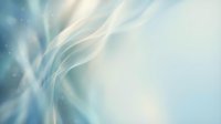 Soft abstract light waves flowing across serene blue and white gradient background, creating ethereal motion effect suitable for wellness, technology, and corporate design projects.