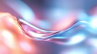 Flowing abstract wave in pink and blue colors creates dynamic motion effect against blurred background, modern minimalist design for presentations and backgrounds.