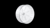 Automotive wheel with modern multi-spoke design isolated on transparent background. Ready for t-shirt designs, clipart, stickers, print-on-demand products, and sublimation projects.