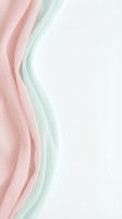 Soft pastel waves in pink and mint green flow across a light neutral background, creating an elegant abstract design suitable for modern branding and web layouts.