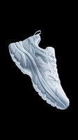 Light blue chunky sneaker isolated on transparent background, ready for t-shirt design, stickers, print on demand, clipart, and sublimation projects.