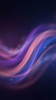 Abstract flowing waves with purple pink blue gradient colors and sparkling particles on dark cosmic background for digital art and creative projects.