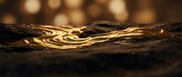 Luxurious golden wood grain texture with warm bokeh lights creating elegant natural pattern for premium interior design and craftsmanship projects.