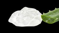 Transparent gel or clear cosmetic serum with aloe vera leaf isolated on transparent background, ready for skincare product design, packaging mockups, beauty clipart, sublimation, and print-on-demand applications.