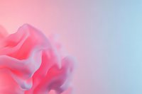 Soft pink and blue gradient background with flowing abstract shapes creating dreamy, ethereal atmosphere for cosmetic product marketing.
