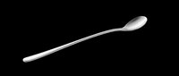 Elegant silver teaspoon isolated on transparent background, ready for design use on t-shirts, clipart, stickers, print-on-demand products, and sublimation projects.