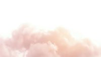 Soft pink and peach watercolor clouds on white background creating dreamy pastel sky atmosphere for romantic designs and feminine branding projects.