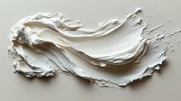 White cream swirl texture with dynamic flowing movement and splashing effect on light background, cosmetic product background for skincare advertising.