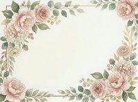 Vintage floral frame with pink peonies, roses, and eucalyptus leaves on cream background. Suitable for wedding invitations, greeting cards, and stationery designs.