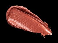 Nude brown lipstick smear swatch isolated on transparent background, ready for beauty, cosmetic, makeup design, stickers, print on demand, and T-shirt use.