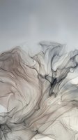 Abstract fluid art with swirling gray and beige marble patterns creating organic flowing movement for modern interior design and creative projects.