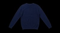 Navy blue crewneck sweatshirt isolated on transparent background, ready for t-shirt design, print-on-demand, sublimation, clipart, and merchandise mockups.