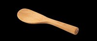 Wooden spoon isolated on transparent background, ready for T-shirt design, clipart, stickers, print on demand, and sublimation projects. Natural kitchen utensil cutout.