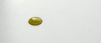 Single golden olive oil capsule supplement on white background isolated for health and wellness design applications.