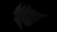 Black fern leaf silhouette isolated on transparent background, ready for t-shirt design, stickers, clipart, print on demand, and sublimation projects.
