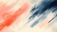 Abstract brushstroke background featuring dynamic blend of coral pink and navy blue colors with white accents, creating dramatic diagonal movement across canvas.