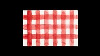 Red and white gingham checkered pattern with brush stroke texture, isolated on transparent background. Ready for t-shirt design, clipart, stickers, sublimation, and print-on-demand projects.