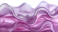 Smooth flowing waves in pink and purple gradient create elegant abstract background with soft undulating curves and silky luxurious texture for creative design projects.
