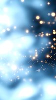 Glowing constellation lines connect sparkling stars against dreamy blue bokeh background, creating magical celestial atmosphere for astronomy and space designs.