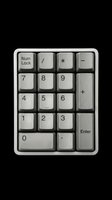 Numeric keypad with gray keys isolated on transparent background, ready for clipart, t-shirt design, print-on-demand products, stickers, and sublimation projects.