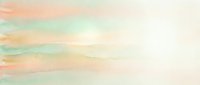 Soft pastel watercolor background with gentle horizontal brushstrokes in peach, mint green and cream tones for creative projects and designs.