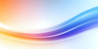 Smooth flowing curves in orange, pink and purple gradient colors create dynamic wave pattern against white background, suitable for abstract business designs and presentations.
