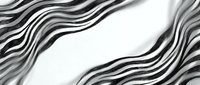 Monochrome wavy stripes flowing across white background, creating dynamic motion effect. Seamless pattern tiles into continuous background for design projects.