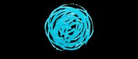 Bright blue circular brush stroke with textured, hand-drawn appearance isolated on transparent background. Ready for t-shirt designs, stickers, clipart, sublimation, and print-on-demand projects.