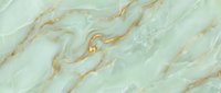 Elegant green marble texture with golden veins creating luxurious natural stone pattern for interior design and architectural applications.