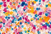 Vibrant multicolored paint splashes and splatters creating an energetic abstract pattern on white background for creative design projects.