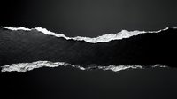 Torn paper edges with white ripped strips on black background, suitable for design overlays, transitions, and creative graphic projects.