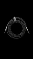 Coiled black audio cable with metal connectors isolated on transparent background, ready for music production, recording studio, and equipment design projects.