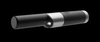Black and silver wireless earbud isolated on transparent background, ready for clipart, print-on-demand, sublimation, t-shirt design, and digital product use.