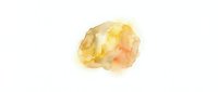 Isolated watercolor stain in warm yellow and peachy tones on white background, suitable for design projects, backgrounds, and artistic compositions.