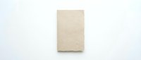 Blank kraft paper card or book cover on white background, suitable for branding, packaging design, and creative projects.