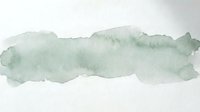 Abstract watercolor brush stroke in soft sage green tones on white background, perfect for artistic designs and creative projects.