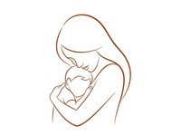 Tender mother holding newborn baby in loving embrace. Maternal bond, motherhood, parenting concept for healthcare, family services, baby products.