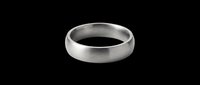 Polished silver wedding band ring isolated on transparent background, ready for jewelry design, e-commerce, print-on-demand products, and digital marketing materials.