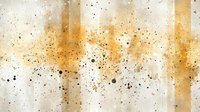 Abstract watercolor background with golden stripes and black speckles on beige texture, suitable for modern graphic design projects.