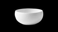 White ceramic bowl isolated on transparent background, ready for design use in clipart, stickers, print on demand, sublimation, and t-shirt design projects.